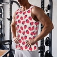 thumbnail image 5 of Daiia Strawberry Printed Men's Quick Dry Fit Muscle Tank Top Slim-Fit Tank Workout Tank Top Lightweight Sports Tank Top-Medium, 5 of 7