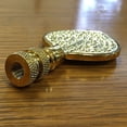 thumbnail image 2 of Royal Designs, Inc. Birch Leaf Lamp Finial for Lamp Shade, F-5023PB-1, Polished Brass, Single, 2 of 4