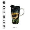 thumbnail image 3 of Sunflower Splendor Ceramic Travel Cup - 5 x 7 x 4 Inches, 3 of 6