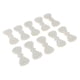thumbnail image 5 of 10x artesanías de adorno de espalda plana para bricolaje pinzas para el cabello artesanías con lazo para el cabello 50x25x5mm Gloria Imitación perla Flatback Charm, 5 of 9