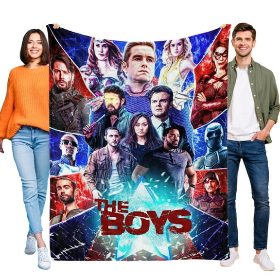The Boys Flannel Blanket  Soft Sofa Bed Couch Throw Birthday Gift