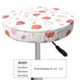 thumbnail image 4 of Fotbe Red coral and scallop seashell Stool Covers Round,Waterproof Round Bar Stool Covers Bar Chair Covers Washable Stool Cushion Slipcover for 12-14 Inch Chair-12 inch, 4 of 7