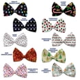 thumbnail image 2 of Christmas Pet, Dog and Cat Bow Ties, "Sweet Snowflakes Group" (Choose from 10 different patterns!), 2 of 10
