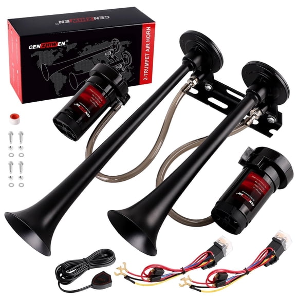Kit de bocina de aire metálica para camión Cenzhiwen de 12 V y 150 dB, doble