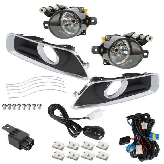 labwork Fog Lights Assembly Replacement for 2013-2015 Chevy Malibu with Bulbs   Bezels   Harness Switch Kit Driving Lamps Fog Lights Driver & Passenger Side