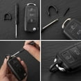 thumbnail image 4 of D Ring Keychain with Screw Shackle, D Shape Durable Key Ring for Car Key DIY Leather Craft Purse-1/2inch/4 pcs , Black, 4 of 5