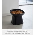 thumbnail image 5 of Yamazaki Home Tilted Pet Food Bowl, Black, Ceramic, 6.7oz, Dishwasher Safe, 5 of 7