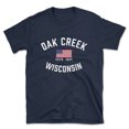 thumbnail image 1 of Oak Creek Wisconsin Patriot Men's Cotton T-Shirt, 1 of 1