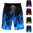 thumbnail image 4 of Quinlirra short pants for men gym Men's Summer Camouflage Printing Beach Fitness Run Casual Sports Mesh Breathability Shorts Pants, 4 of 4
