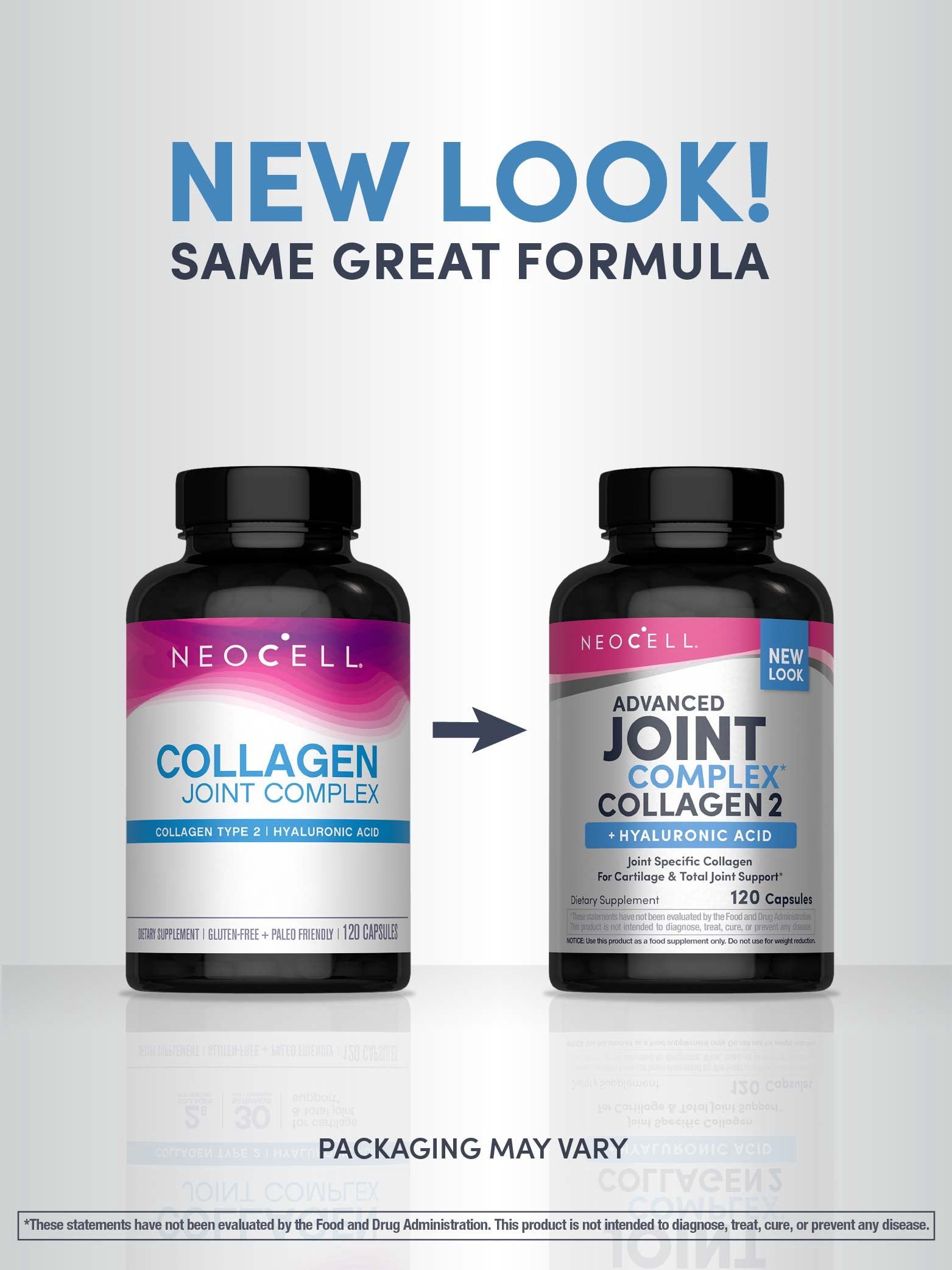 Joint Complex Supplement | 120 Capsules | Plus Hyaluronic Acid | Collagen Type II | by NeoCell