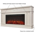 thumbnail image 3 of Real Flame Torrey 60" Landscape Electric Fireplace TV Stand in Bone White, 3 of 9