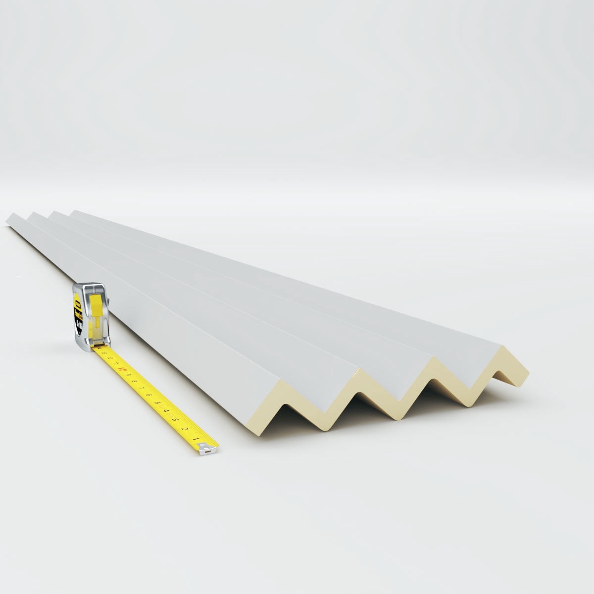 7 5/8"H x 8 1/8"P x 11"F x 94 1/2"L, Eris Step Crown Moulding
