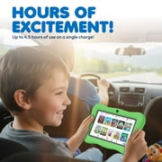 Contixo 7-Inch Kids Tablets Bundle, Educational Android Tablet with Headphones and Carrying Sleeve, Green