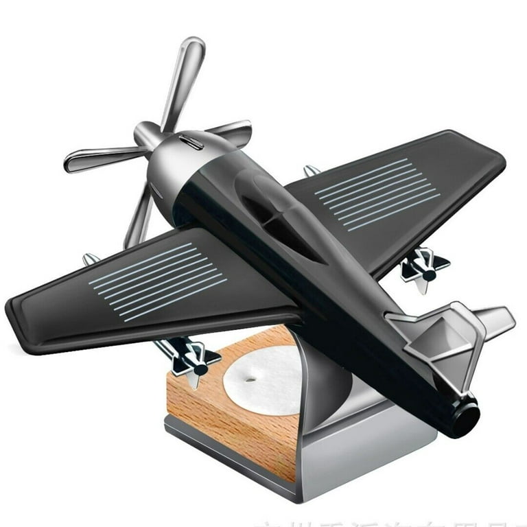 Solar Car Vent Air Freshener Airplane Dashboard Rotating Fragrance Gift
