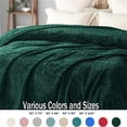thumbnail image 3 of Flannel Fleece Blanket Forest Green - Twin ( 90x66 IN ), 3 of 5