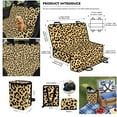 thumbnail image 6 of Pzuqiu Leopard Design Dog Car Seat Cover for Back Seat Hard Bottom Back Seat Extender for Puppy with Pet Bandana and Hangning Trash Bin 3 Pieces, 6 of 6