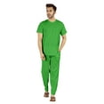 thumbnail image 5 of Inkmeso Solid Nightwear Set For Mens Tshirt And Pants Pajama Set Short Sleeve Pjs Loungewear Set, 5 of 8