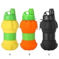 thumbnail image 3 of Bewildely Botella de agua deportiva multifuncional para todas las actividades, botella de agua plegable, botella para beber Teteras amarillo, 3 of 3