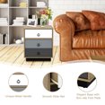thumbnail image 6 of Gymax 2PCS Nightstand with Drawer and Storage Cabinet Wooden Sofa Side Table End Table, 6 of 10