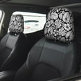 thumbnail image 2 of Kdxio Tropical Leaves Pattern Print 2 Piece Car Head Rest Covers Set Auto Front/Rear Seats Headrest Cover Universal Fit Most Cars,Sedan, SUV, 2 of 9