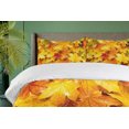 thumbnail image 4 of Ambesonne Fall Duvet Cover Set, Wet Maple Leaves Nature, King, Multicolor, 4 of 6