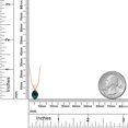thumbnail image 6 of Gem Stone King 0.63 Ct Oval Cabochon Green Simulated Opal 18K Rose Gold Plated Silver Pendant with Chain, 6 of 6