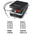 thumbnail image 7 of SentrySafe P005C Portable Security Safe with Combination Lock, 5.9 in. x 8 in. x 2.6 in, Black, 7 of 7