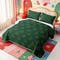 thumbnail image 3 of Manfei Elegant Pink Christmas Twin Quilt Set,Merry Xmas Twin Coverlet Set,2 Pieces,1 Bedspread and 1 Pillowcase, 3 of 7