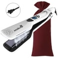 thumbnail image 1 of Alaciadora de Pelo Alta Tecnología TitaniumSteamWhite 1Pza Plancha Blanco 110-240V 160-230°C Placa 100mm x 42 mm Cerámi High Monaco MXTTW-016, 1 of 2