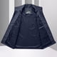 thumbnail image 5 of Ceisia Men's Relaxed Fit Multi-Pocket Utility Vest - Stand-Up Collar Zip Front Dark Blue M Gifts, 5 of 7