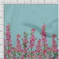 thumbnail image 1 of oneOone Cotton Flex Fabric Leaves & Pink Floral Panel Printed Craft Fabric BTY 40 Inch Wide, 1 of 3