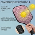 thumbnail image 2 of Pickleball Paddles Set Of 2, Fiberglass Surface, Colorful Geometry Print, 4 Balls & Bag, 2 of 5