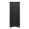 thumbnail image 6 of Prepac Sonoma 6 Drawer Wooden Dresser Chest, 19" x 23.25" x 52.75", Black, 6 of 13