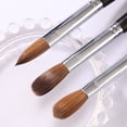 thumbnail image 4 of Kolinsky-pincel acrílico para uñas, Pinceles para manicura con mango de madera negra, herramientas para uñas acrílicas para principiantes, 100%, 4 of 5