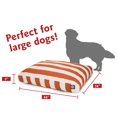 thumbnail image 3 of Majestic Pet | Vertical Stripe Shredded Memory Foam Rectangle Pet Bed For Dogs, Removable Cover, Burnt Orange, Large, 3 of 6