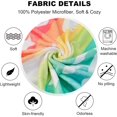 thumbnail image 3 of Super Soft Warm Throw Blanket for Bed Couch Sofa, 50" X 60" Blanket for Kids Adults All Season, Stylish Floral Background with Cartoon Giraffes, 3 of 6