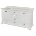 thumbnail image 3 of Harper 72" Double Bathroom Vanity with White Cabinet and Engineered Marble Top, 3 of 7