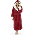 thumbnail image 3 of Dyfzdhu Robes for Women Winter Plush Lengthened Shawl Bathrobe Home Clothes Long Sleeved Robe Coat, 3 of 8