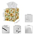 thumbnail image 5 of ZUXONGSY Sunflower Square Tissue Box Cover Butterfly 2 Pack PU Leather Tissue Box Cover Customized Printed Tissue Cover Replacement Tissue Box Holder for Women Gifts for Women Friends, 5 of 7