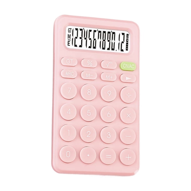 Calculadora Portátil Rosa Calculadora Pequeña ABS 8 Dígitos - Rosa
