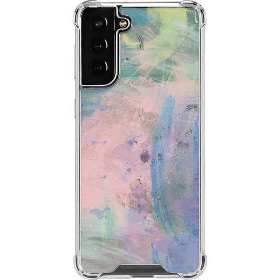 Skinit Abstract Art Rose Quartz & Serenity Abstract Galaxy S22 Plus Clear Case