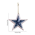 thumbnail image 3 of Iron Pentagram Hanging Decoration | Metal Star Ornament for Holiday Indoor Decor | Rust-Resistant Rope Hanging Home Decoration for Wall, Door, or Tree, 3 of 6