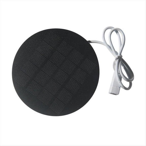 Mini Round Solar Panel 1.2W 5V 110mm with USB Port for Outdoor Mobile Phone Power Charger