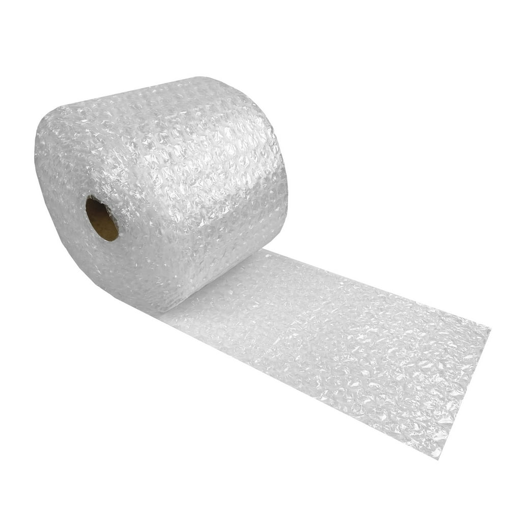 uBoxes Medium Bubble Roll Wrap 12" wide x 30' perforated 5/16" Bubbles