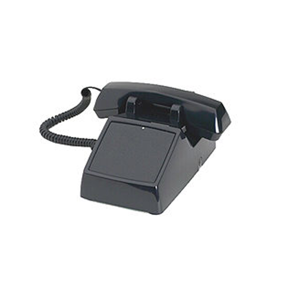 No Dialpad, No Dial ReceiveOnly Desktop Black Phone with Ringer by