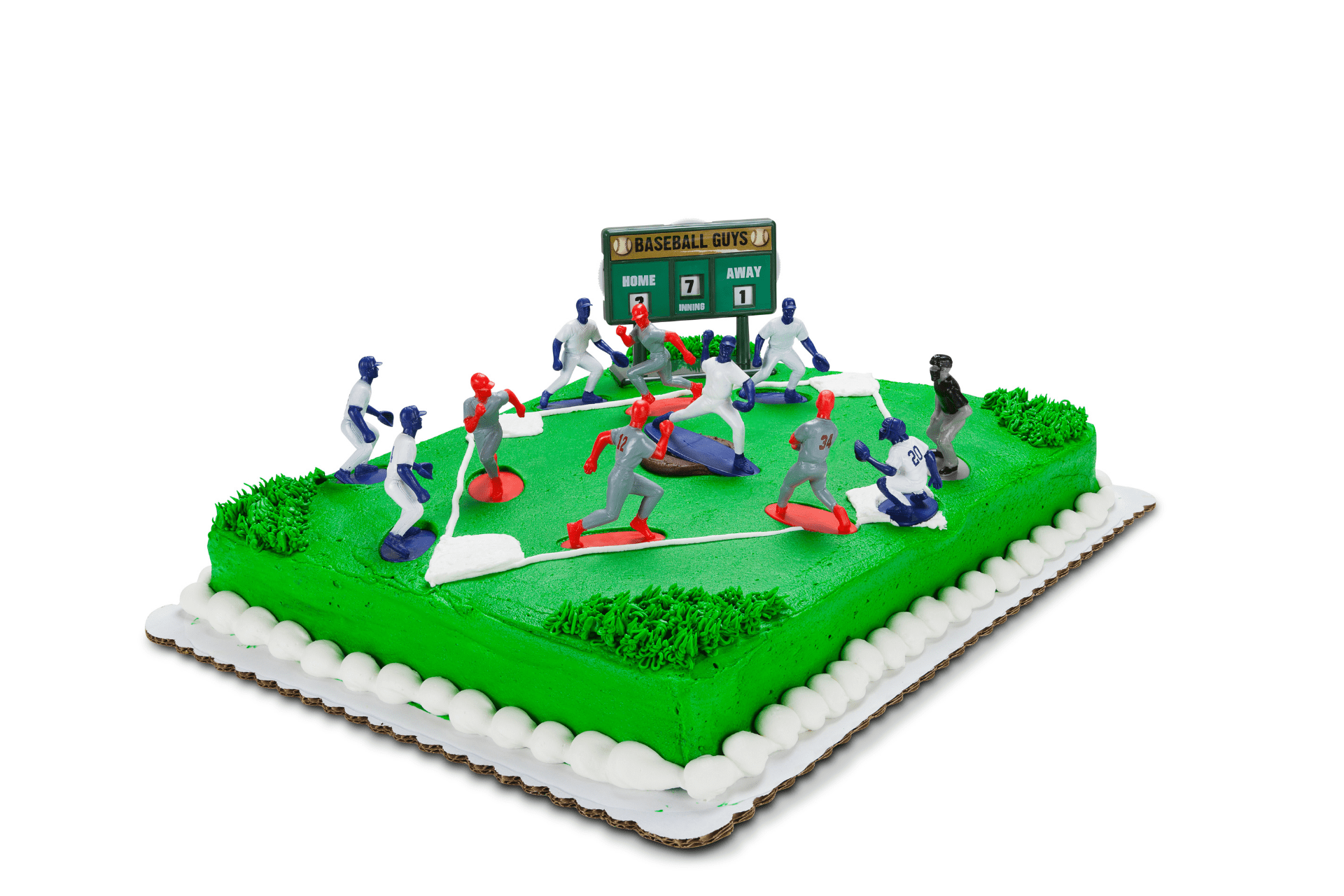 Kaskey Kids Baseball Guys Action Figures Red/Blue vs Blue/White Inspire a Love of Football and Creative Play in Kids 3+ (30 pieces)