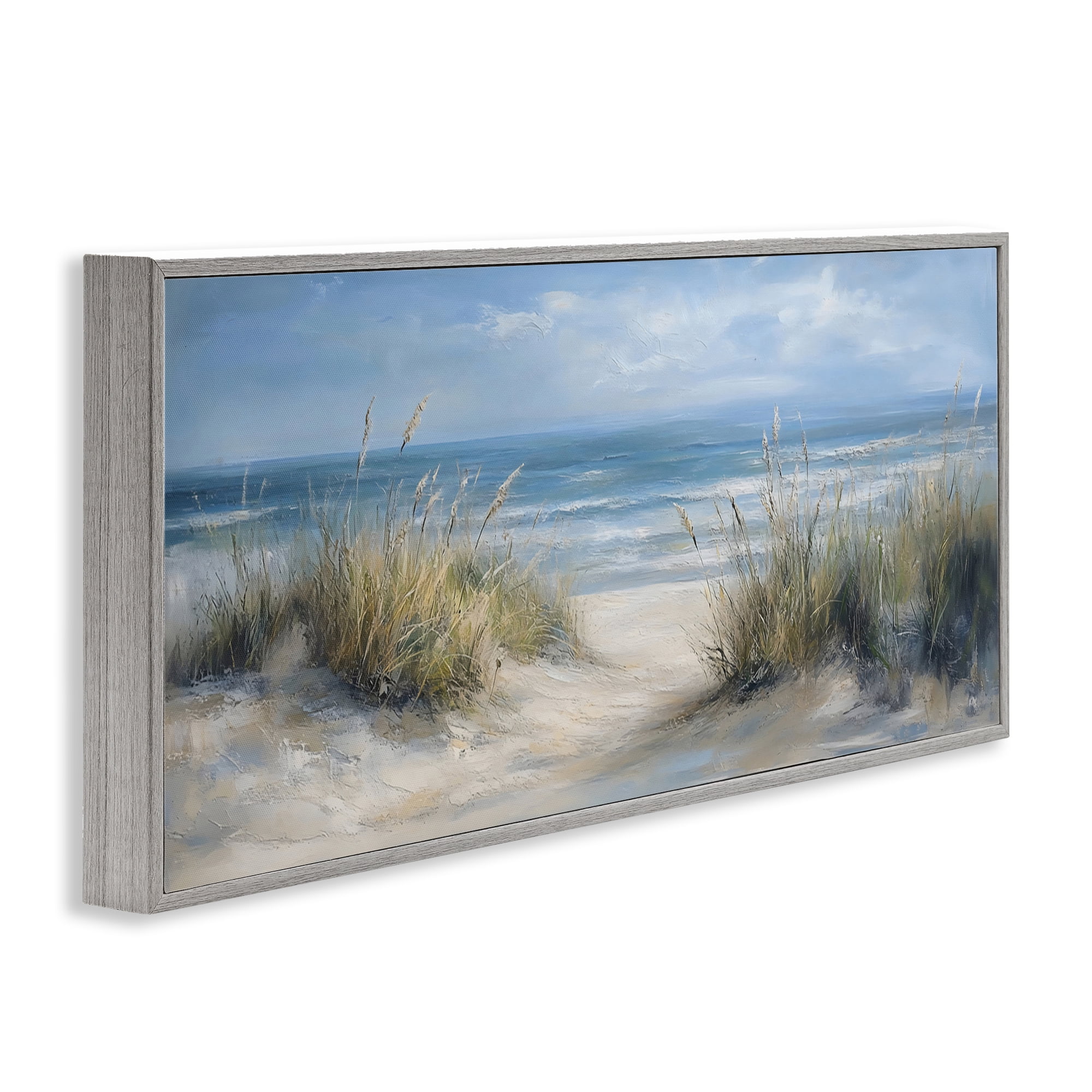 Stupell Industries Coastal Peace Dunes Gray Framed Giclee Art, design by LSR Design Studio