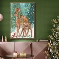 thumbnail image 6 of Doe and Fawn I - Framed Gallery Wrapped Holiday Canvas - 27 x 41 - Rosewood Frame, 6 of 8