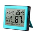 thumbnail image 1 of Naiovety Termómetro 10 -99 LCD Digital ℃/℉ Higrómetro de escritorio para habitación con soporte Medidor de humedad de temperatura Type8 NO8, 1 of 6