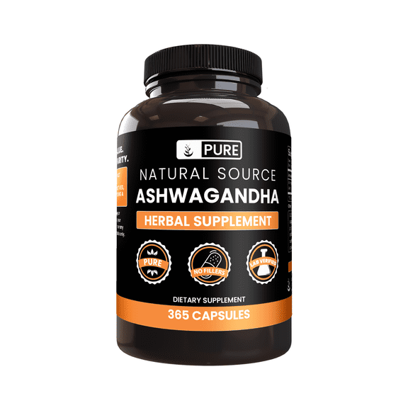 Pure Original Ingredients Ashwagandha 365 Capsules No Magnesium Or Rice Fillers, Always Pure, Lab Verified